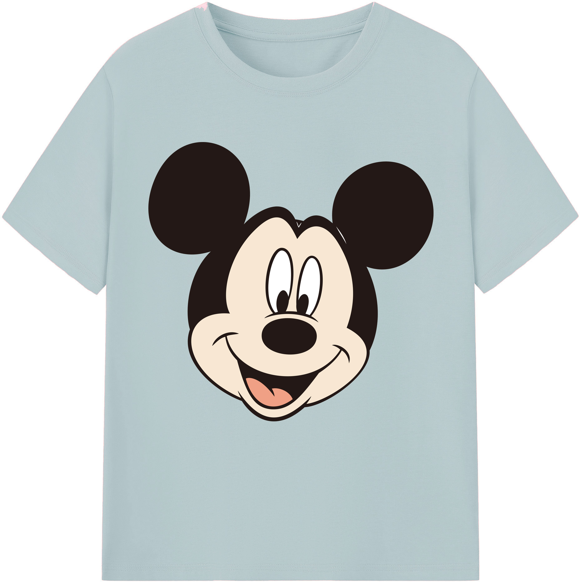 （画像用） ミッキーマウス Mickey Mouse 綿100％半袖Tシャツ（フロントプリント）